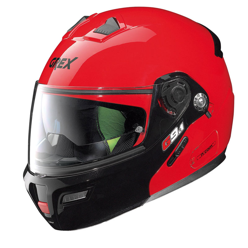Casco Moto Apribile GREX G9.1 EVOLVE KINETIC N-COM - Nero Graphite XS - Omologato P/J