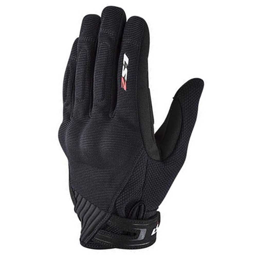 LS2 Dart 2 Guanti Moto Uomo: Impermeabili, Protetti E Touchscreen, In Nero/Rosso Taglia M