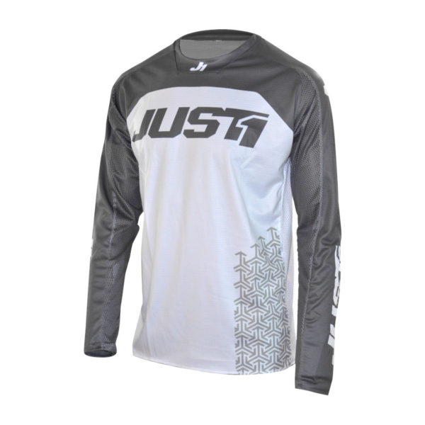 Maglia cross-enduro Just1 J-Force Terra Bianco Grigio