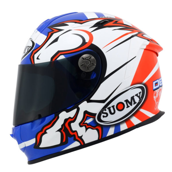 Casco moto integrale Suomy Sr-sport replica Dovizioso in fibra