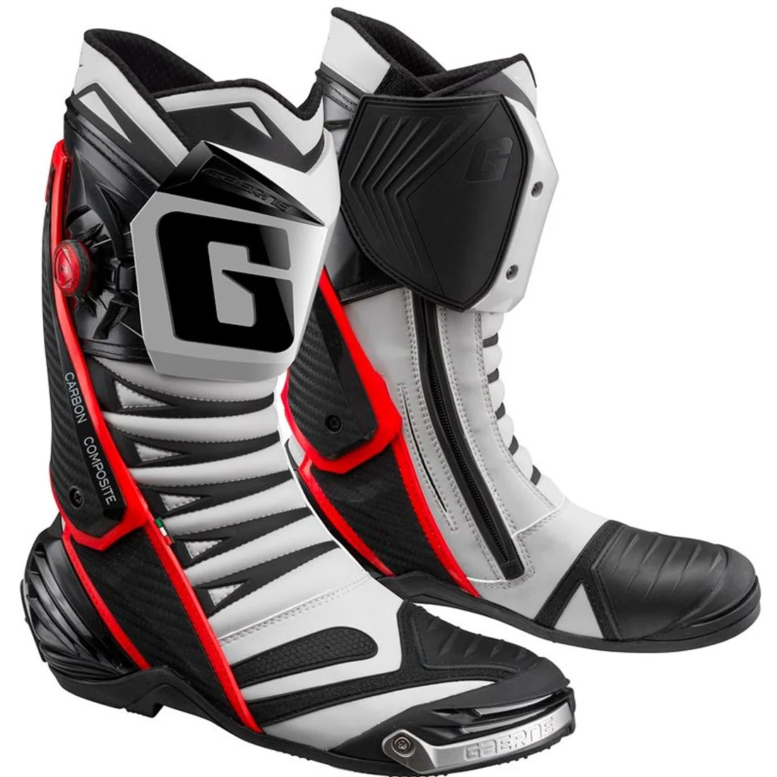 Stivali moto racing Gaerne Gp 1 Evo Grigio Rosso