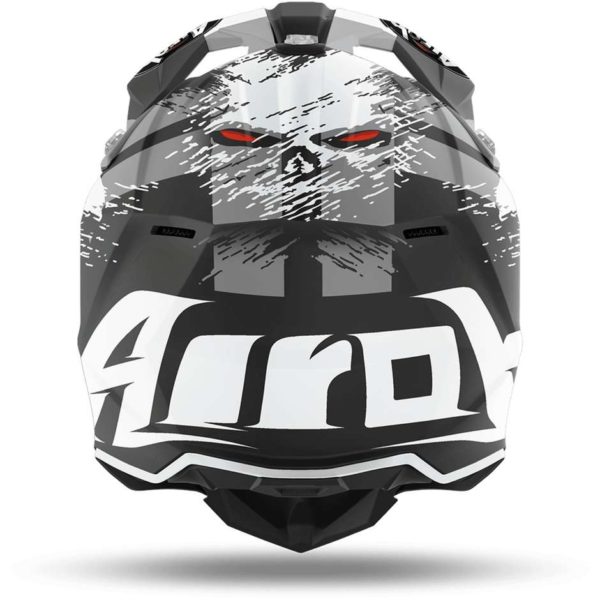 Casco Moto Cross Enduro Airoh WRAAP Demon Opaco