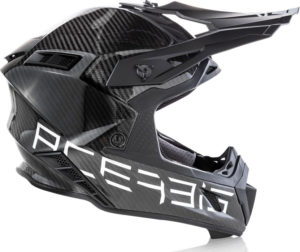 Casco cross-enduro Acerbis Impact Steel Carbon Argento