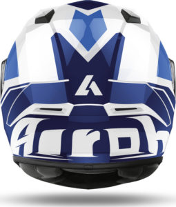 Casco integrale moto Airoh Valor Wings Blu Lucido