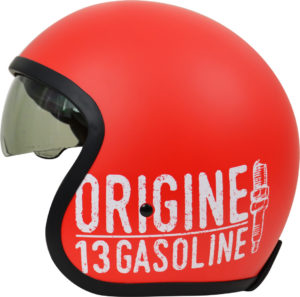 Casco jet Origine Sprint Gasoline 13 Rosso Opaco