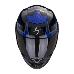 Casco moto integrale Scorpion Exo-R1 Evo Air Gaz Nero Blu