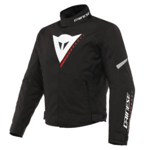 Giacca moto Dainese Veloce D-Dry Nero Bianco Rosso Lava
