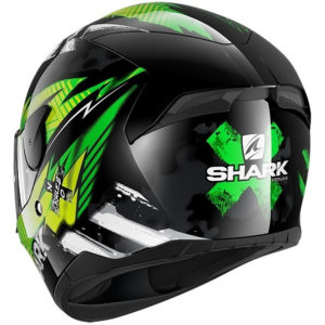 Casco moto integrale Shark D-Skwal 2 Penxa Verde Giallo