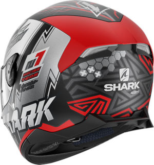Casco moto integrale Shark Skwal 2.2 Noxxys Mat Nero Rosso