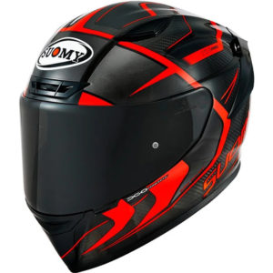 Casco moto integrale Suomy Tx Pro Advance Rosso Fluo