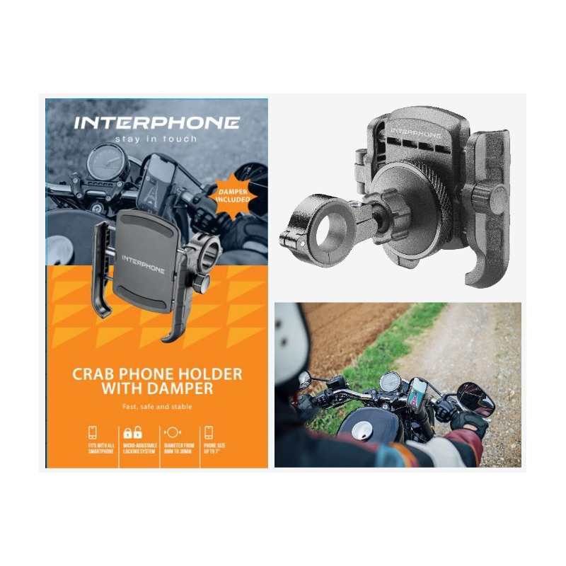 Supporto Porta Telefono Universale Antivibrazione Sicstar Moto