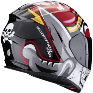 Casco moto integrale Scorpion Exo 491 Pirate Rosso