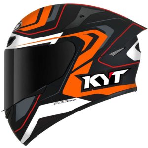 Casco moto integrale Kyt TT-Course Overtech Nero Arancione