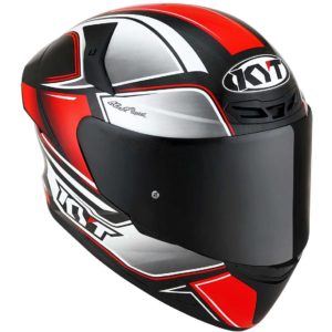 Casco moto integrale Kyt TT-Course Tourist Rosso Fluo
