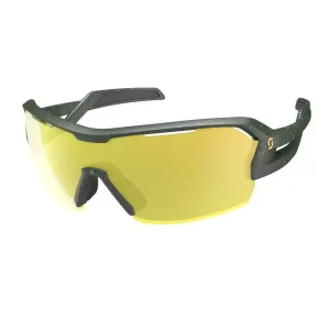 Occhiali mtb Scott Spur Nero Giallo Lente Specchiata Oro