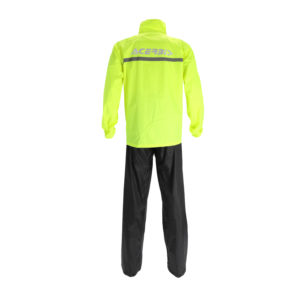 Completo antipioggia Acerbis Rain Line Set Nero Giallo Fluo