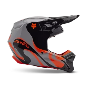 Casco cross enduro Fox V1 Emotion Steel Grigio