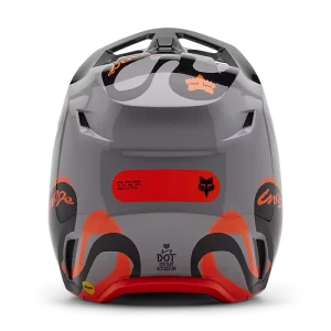 Casco cross enduro Fox V1 Emotion Steel Grigio