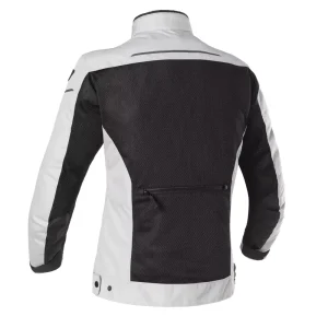 Giacca moto donna estiva Clover Netstyle 2 Lady Nero Argento