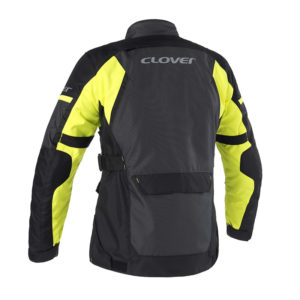 Giacca moto donna Clover Scout 4 Nero Giallo