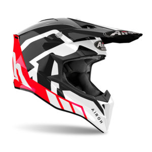 Casco cross Airoh Wraaap Reloaded Rosso Lucido