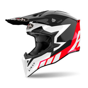 Casco cross Airoh Wraaap Reloaded Rosso Lucido