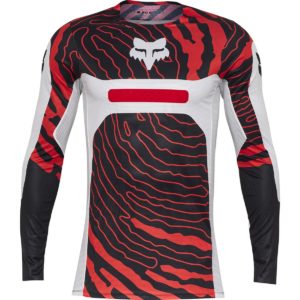 Maglia cross-enduro Fox Flexair Impression Bianco Rosso