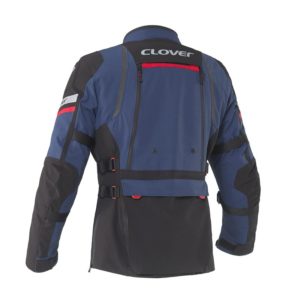 Giacca moto touring Clover Gts 5 Wp Blu Rosso