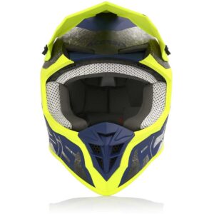 Casco cross-enduro Acerbis Linear Giallo Blu Opaco