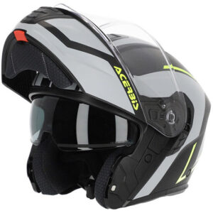 Casco moto modulare Acerbis TDC 2206 Grigio Giallo