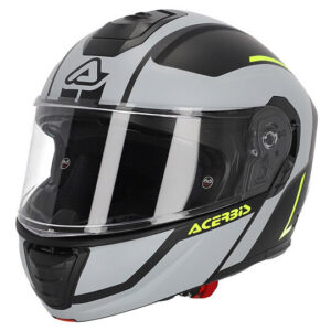 Casco moto modulare Acerbis TDC 2206 Grigio Giallo