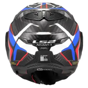 Casco moto modulare Ls2 Advant X Carbon Future II Bianco Blu