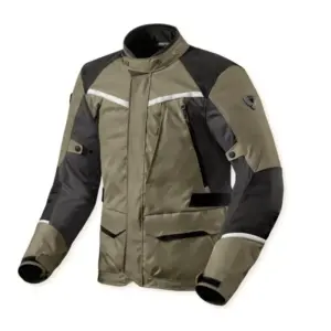 Giacca moto touring Revit Voltiac 3 H2O Verde Antracite