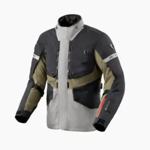 Giacca moto Revit Neptune 3 Gtx Nero Verde Scuro