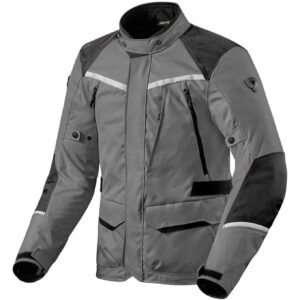 Giacca moto touring Revit Voltiac 3 H2O Grigio Nero