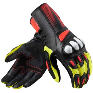 Guanti moto racing Revit Metis 2 Nero Giallo Neon