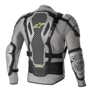 Pettorina cross completa Alpinestars Bionic Action V2 Grigio Giallo