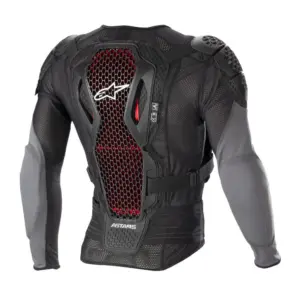 Pettorina cross completa Alpinestars Bionic Plus V2 Nero Antracite Rosso