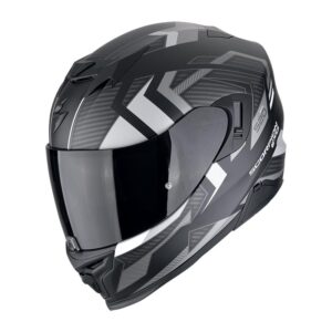 Casco integrale Scorpion Exo 520 Evo Air Sensus Nero Opaco Argento