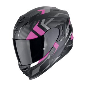 Casco integrale Scorpion Exo 520 Evo Air Sensus Nero Opaco Rosa