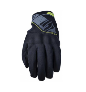 Guanti moto invernali Five Rs Wp Nero Giallo Fluo