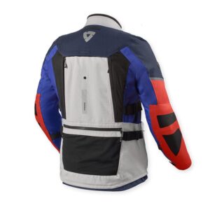 Giacca moto touring Revit Sand 5 H2O Argento Blu