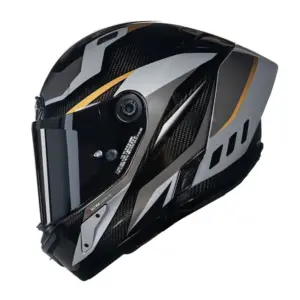 Casco moto integrale Nolan X-804 Rs Ultra Carbon Lesmo Grigio Oro