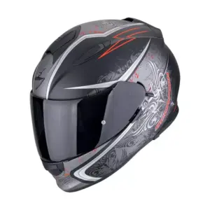 Casco Integrale Scorpion EXO-491 RUN Nero opaco Rosso