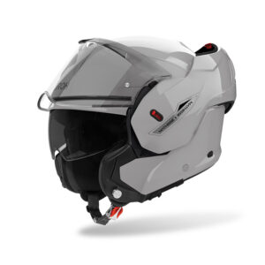 Casco moto modulare Airoh Mathisse II Color Grigio Cemento Lucido