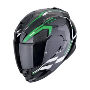 Casco moto integrale Scorpion Exo 491 KRIPTA Nero Verde Bianco