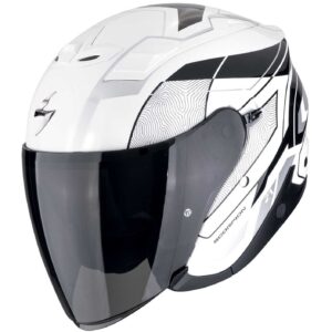 Casco jet Scorpion Exo Z1 Vue Bianco Nero Argento