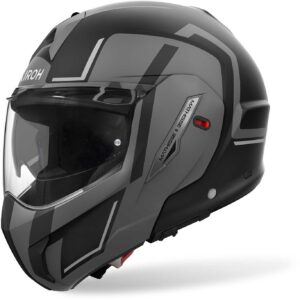 Casco moto modulare Airoh Mathisse II Genius Grigio Opaco
