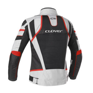 Giacca moto estiva Clover Rainjet 2 WP Rosso Grigio