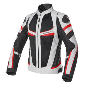 Giacca moto estiva Clover Rainjet 2 WP Rosso Grigio